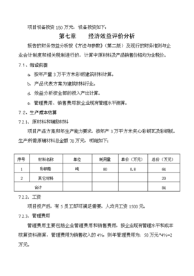 ◆◆(立項建議)3萬平方米彩鋼瓦生產線項目可行性立項建議報告(存檔)-資源下載